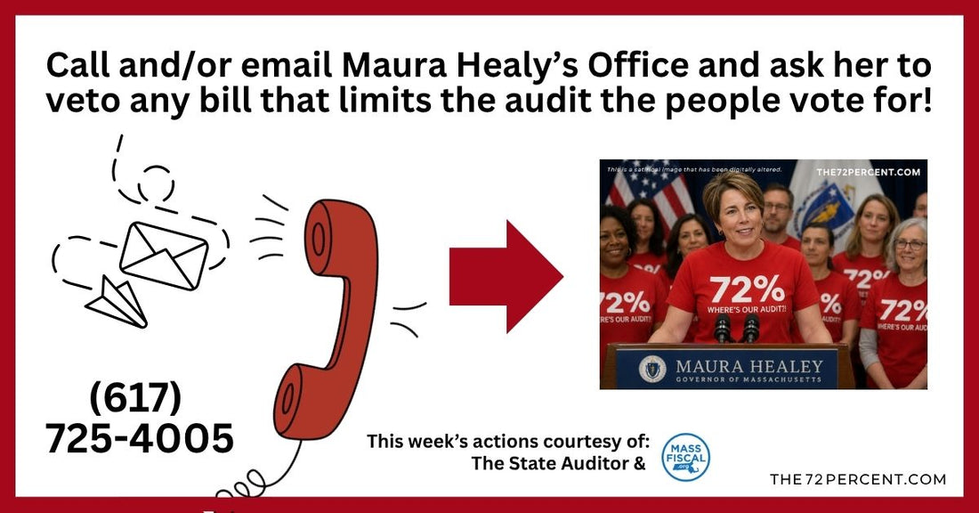 #4 Call or Email Maura Healy's Office