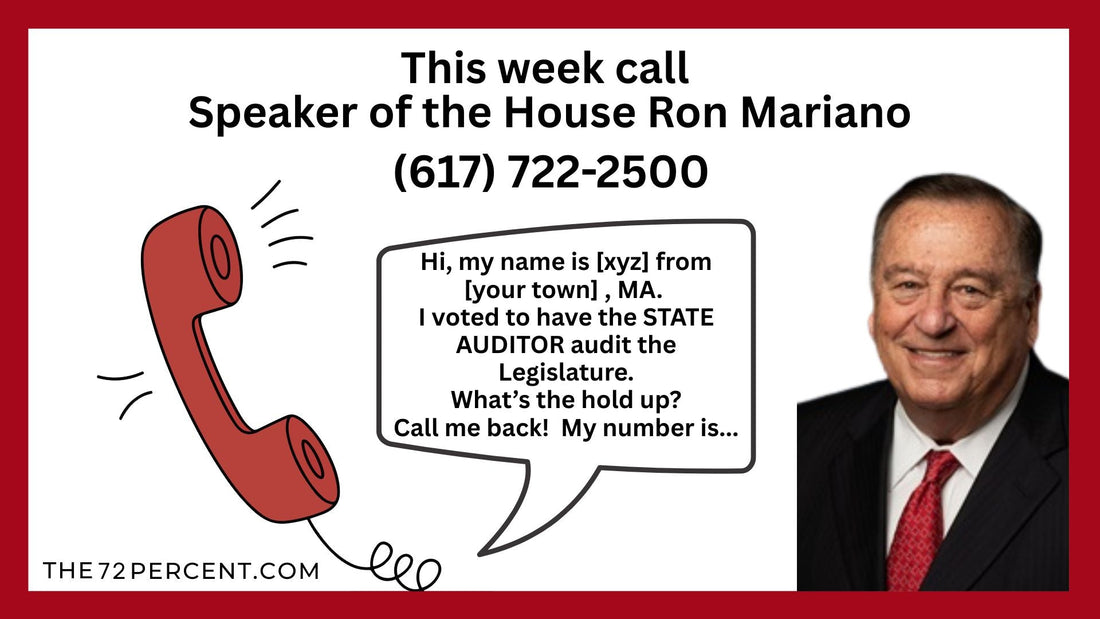 #2 - Call Ron Mariano and let him know you are waiting on the audit