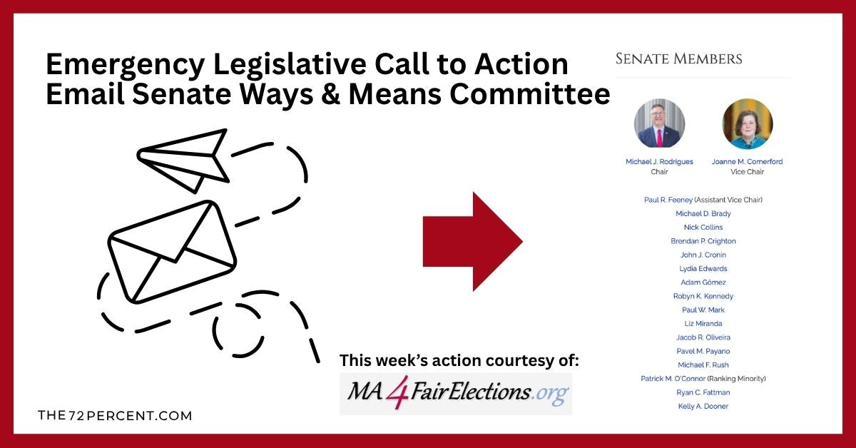 #3 Emergency Legislative Action - Send an Email to the  Senate Ways & Means Committee