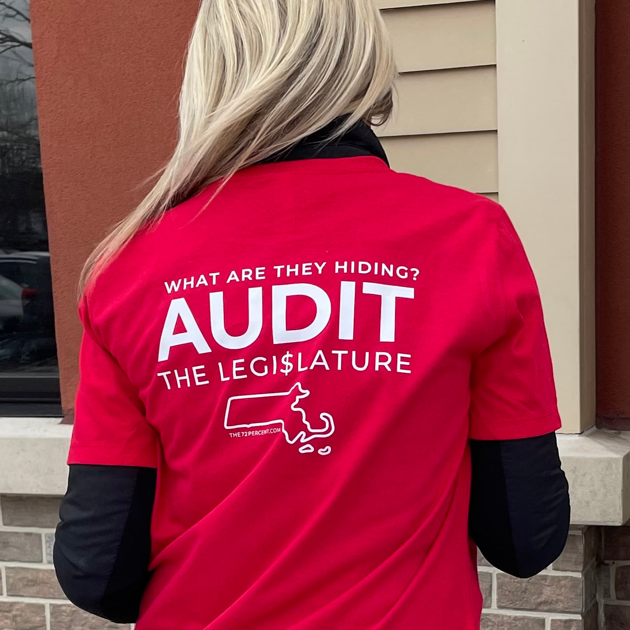 72% Where's Our Audit?! Unisex Adult Tee